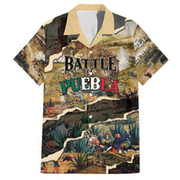Mexican Battle of Puebla Hawaiian Shirt Vintage Art Style