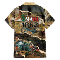 Mexican Battle of Puebla Hawaiian Shirt Vintage Art Style