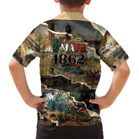 Mexican Battle of Puebla Hawaiian Shirt Vintage Art Style