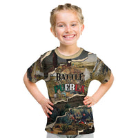 Mexican Battle of Puebla Kid T Shirt Vintage Art Style