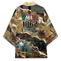 Mexican Battle of Puebla Kimono Vintage Art Style