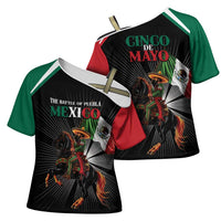 Mexico Battle of Puebla Cross Shoulder Shirt Mexican Warrior