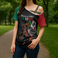 Mexico Battle of Puebla Cross Shoulder Shirt Mexican Warrior