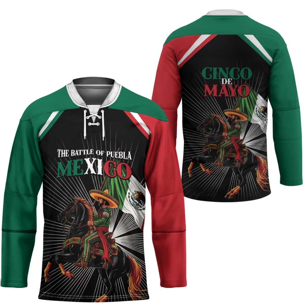 Mexico Battle of Puebla Hockey Jersey Mexican Warrior
