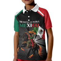 Mexico Battle of Puebla Kid Polo Shirt Mexican Warrior