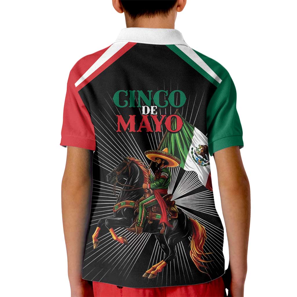 Mexico Battle of Puebla Kid Polo Shirt Mexican Warrior