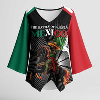 Mexico Battle of Puebla Kimono Sleeve Blouse Mexican Warrior