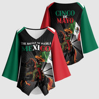 Mexico Battle of Puebla Kimono Sleeve Blouse Mexican Warrior