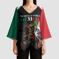 Mexico Battle of Puebla Kimono Sleeve Blouse Mexican Warrior