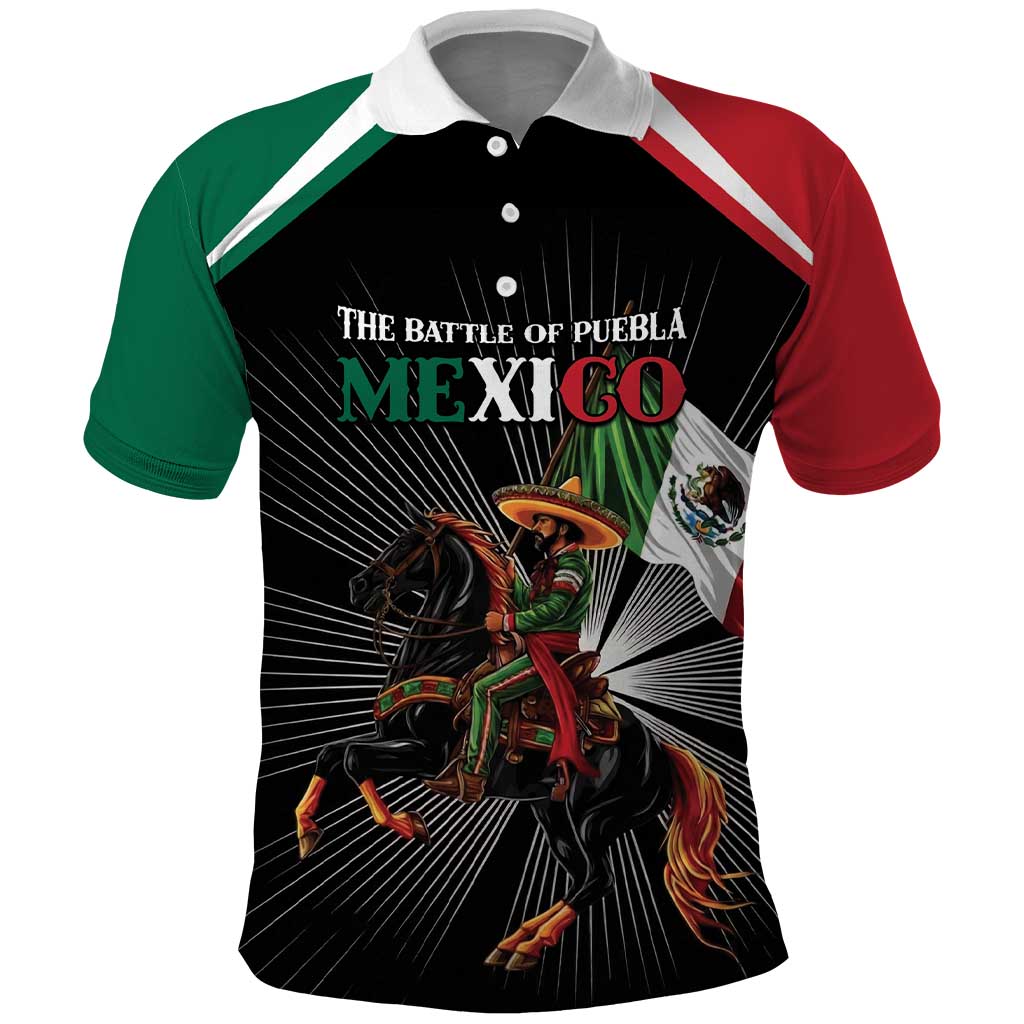 Mexico Battle of Puebla Polo Shirt Mexican Warrior