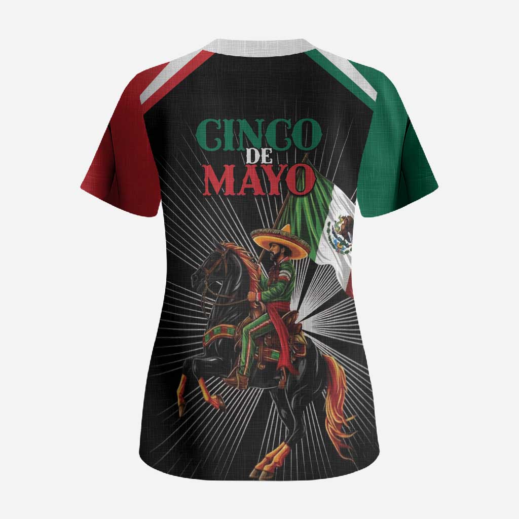 Mexico Battle of Puebla Scrub Top Mexican Warrior