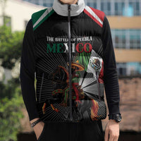 Mexico Battle of Puebla Sleeveless Puffer Jacket Mexican Warrior