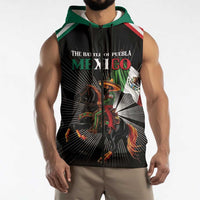 Mexico Battle of Puebla Sleeveless Zip Hoodie Mexican Warrior