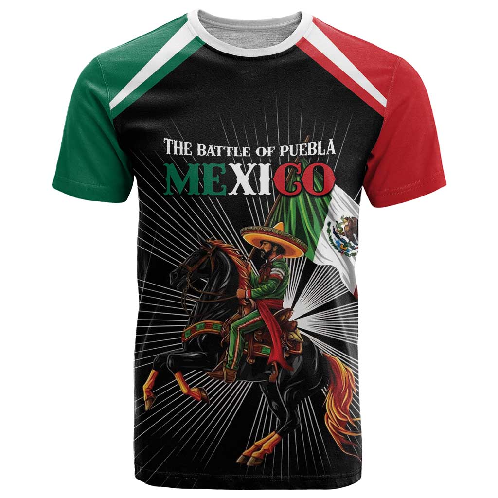 Mexico Battle of Puebla T Shirt Mexican Warrior
