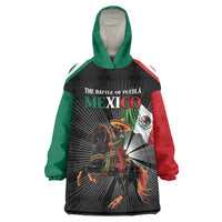 Mexico Battle of Puebla Wearable Blanket Hoodie Mexican Warrior