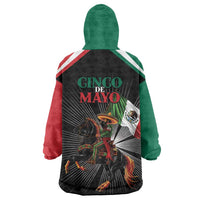 Mexico Battle of Puebla Wearable Blanket Hoodie Mexican Warrior