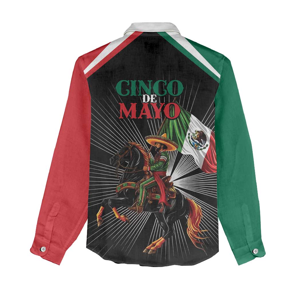 Mexico Battle of Puebla Women Casual Shirt Mexican Warrior