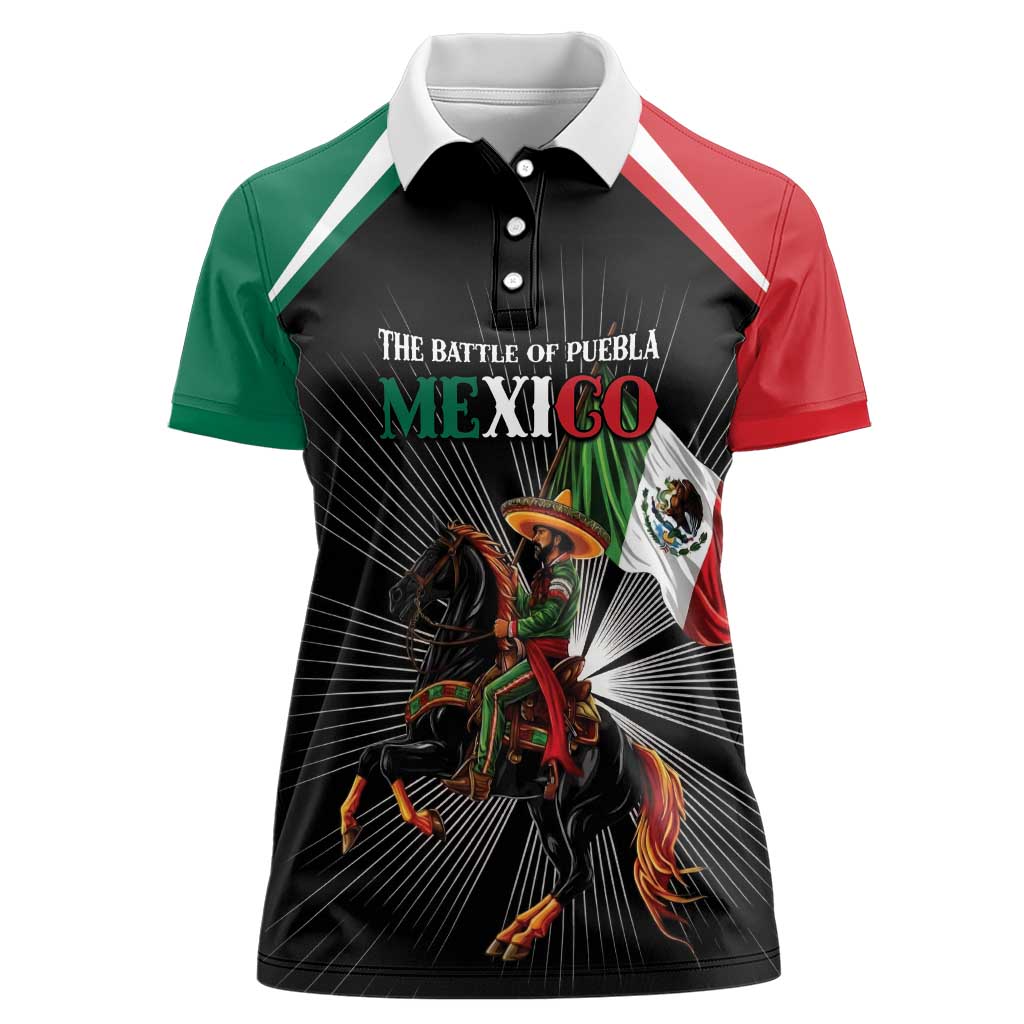 Mexico Battle of Puebla Women Polo Shirt Mexican Warrior