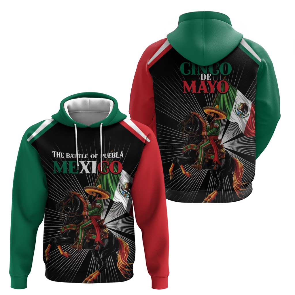 Mexico Battle of Puebla Zip Hoodie Mexican Warrior