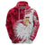 Custom Poland Hoodie Polska Coat Of Arms Flag Style - Wonder Print Shop