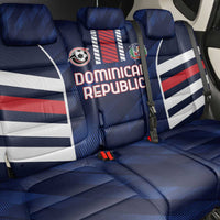 Football Dominican Republic Back Car Seat Cover Go Los Quisqueyanos - Wonder Print Shop
