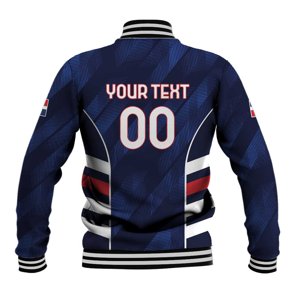 Custom Football Dominican Republic Baseball Jacket Go Los Quisqueyanos - Wonder Print Shop