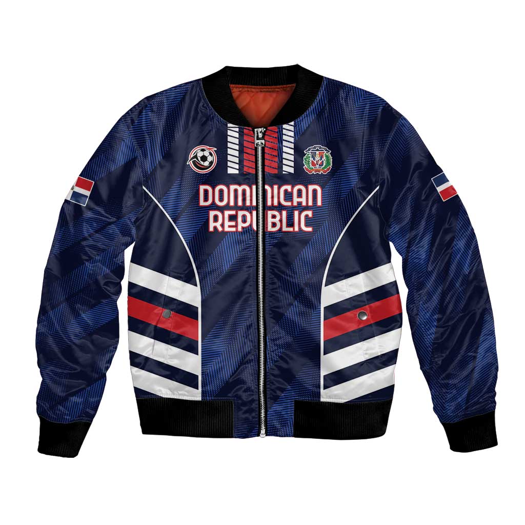 Custom Football Dominican Republic Bomber Jacket Go Los Quisqueyanos - Wonder Print Shop