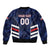 Custom Football Dominican Republic Bomber Jacket Go Los Quisqueyanos - Wonder Print Shop