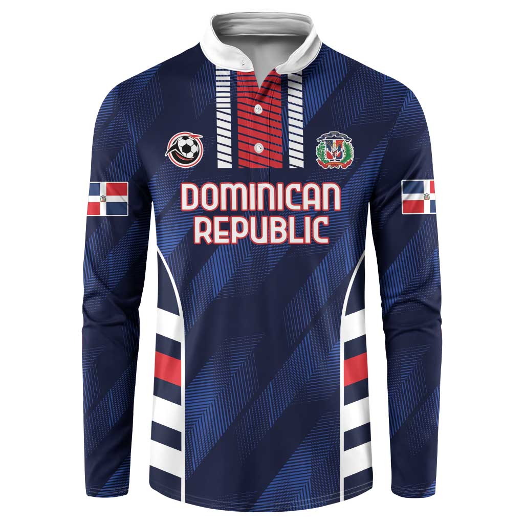 Custom Football Dominican Republic Button Sweatshirt Go Los Quisqueyanos - Wonder Print Shop