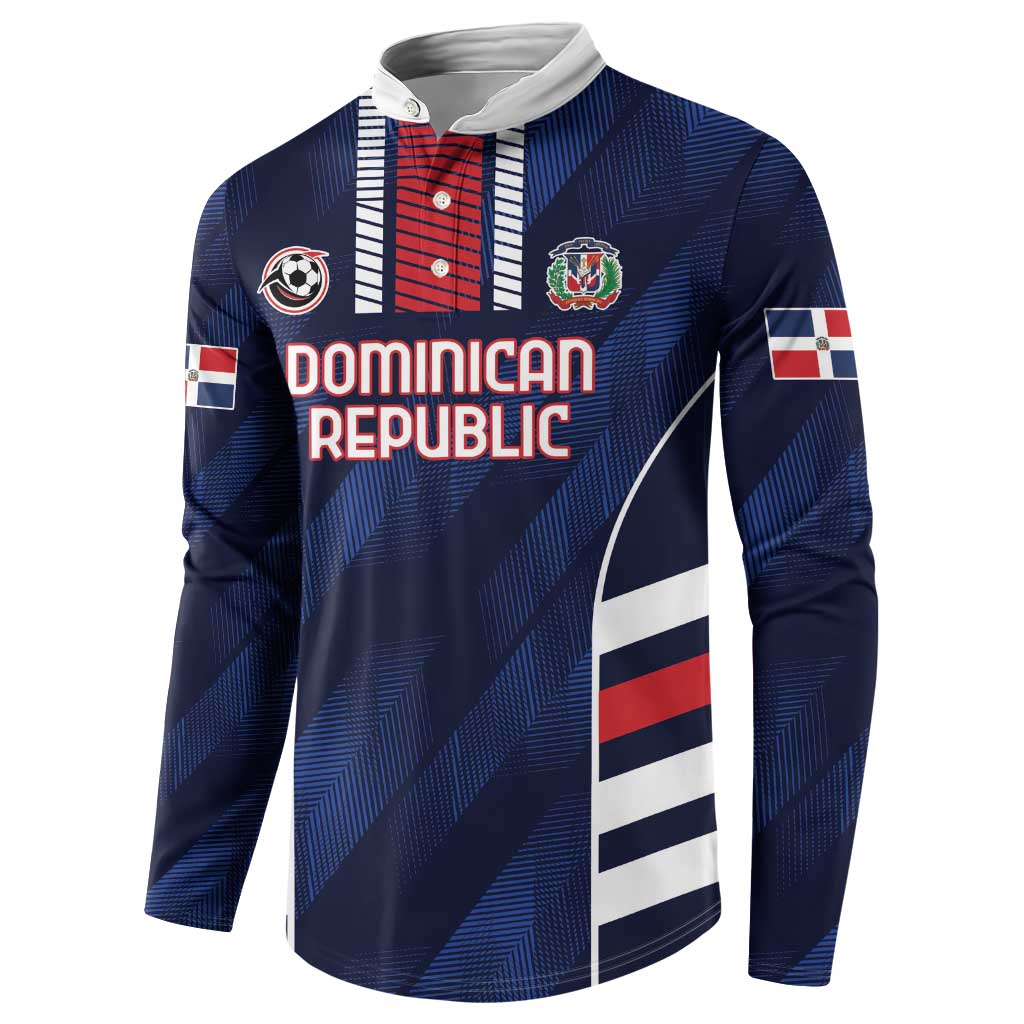 Custom Football Dominican Republic Button Sweatshirt Go Los Quisqueyanos - Wonder Print Shop