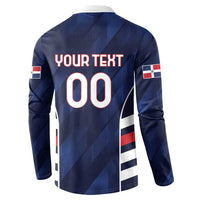 Custom Football Dominican Republic Button Sweatshirt Go Los Quisqueyanos - Wonder Print Shop