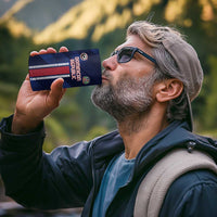 Custom Football Dominican Republic 4 in 1 Can Cooler Tumbler Go Los Quisqueyanos - Wonder Print Shop