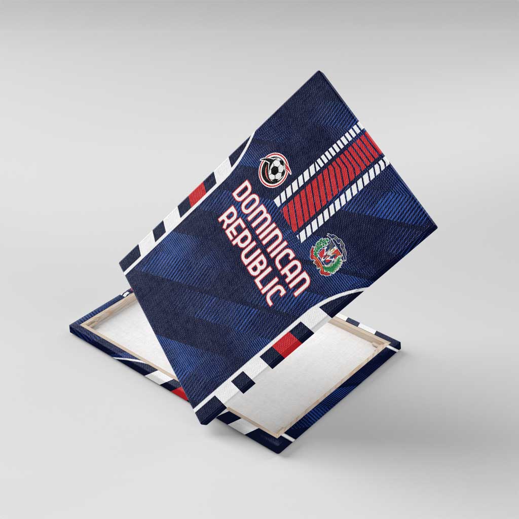 Football Dominican Republic Canvas Wall Art Go Los Quisqueyanos - Wonder Print Shop