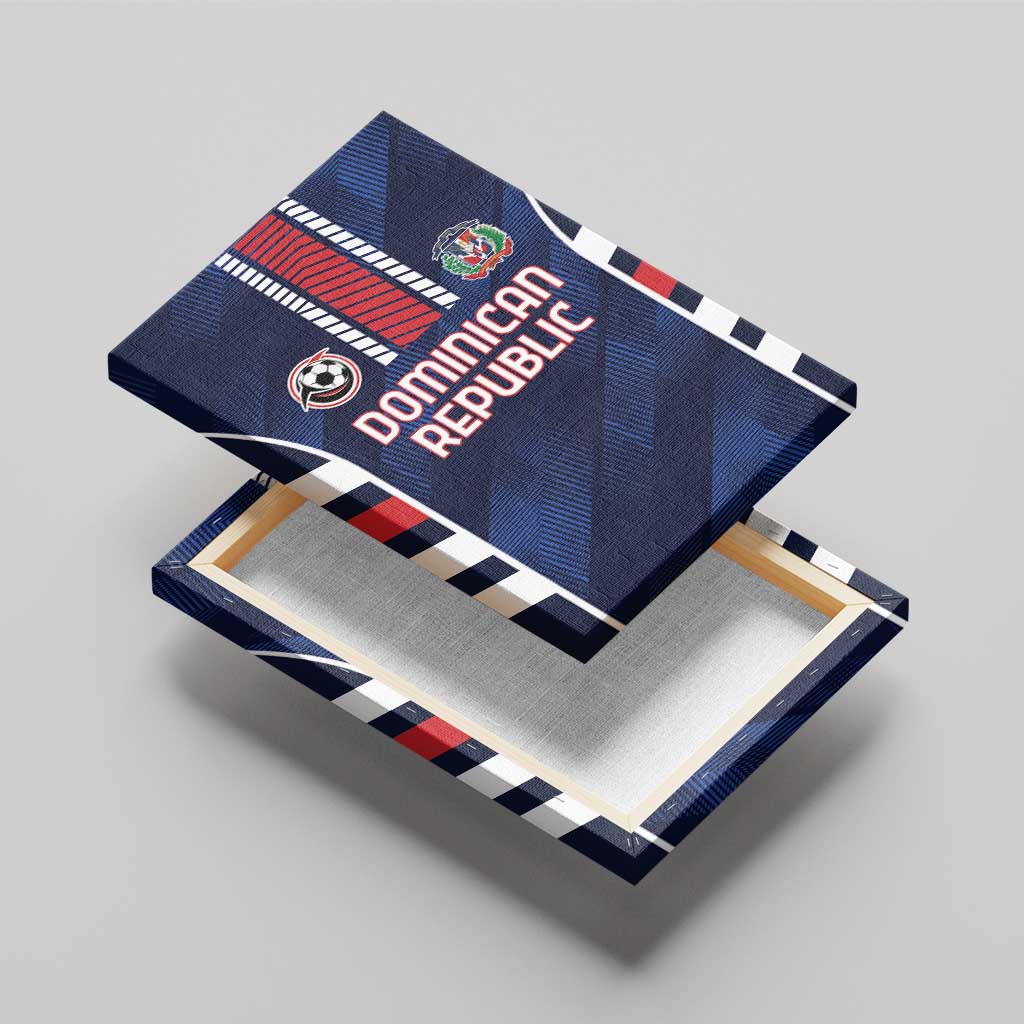 Football Dominican Republic Canvas Wall Art Go Los Quisqueyanos - Wonder Print Shop