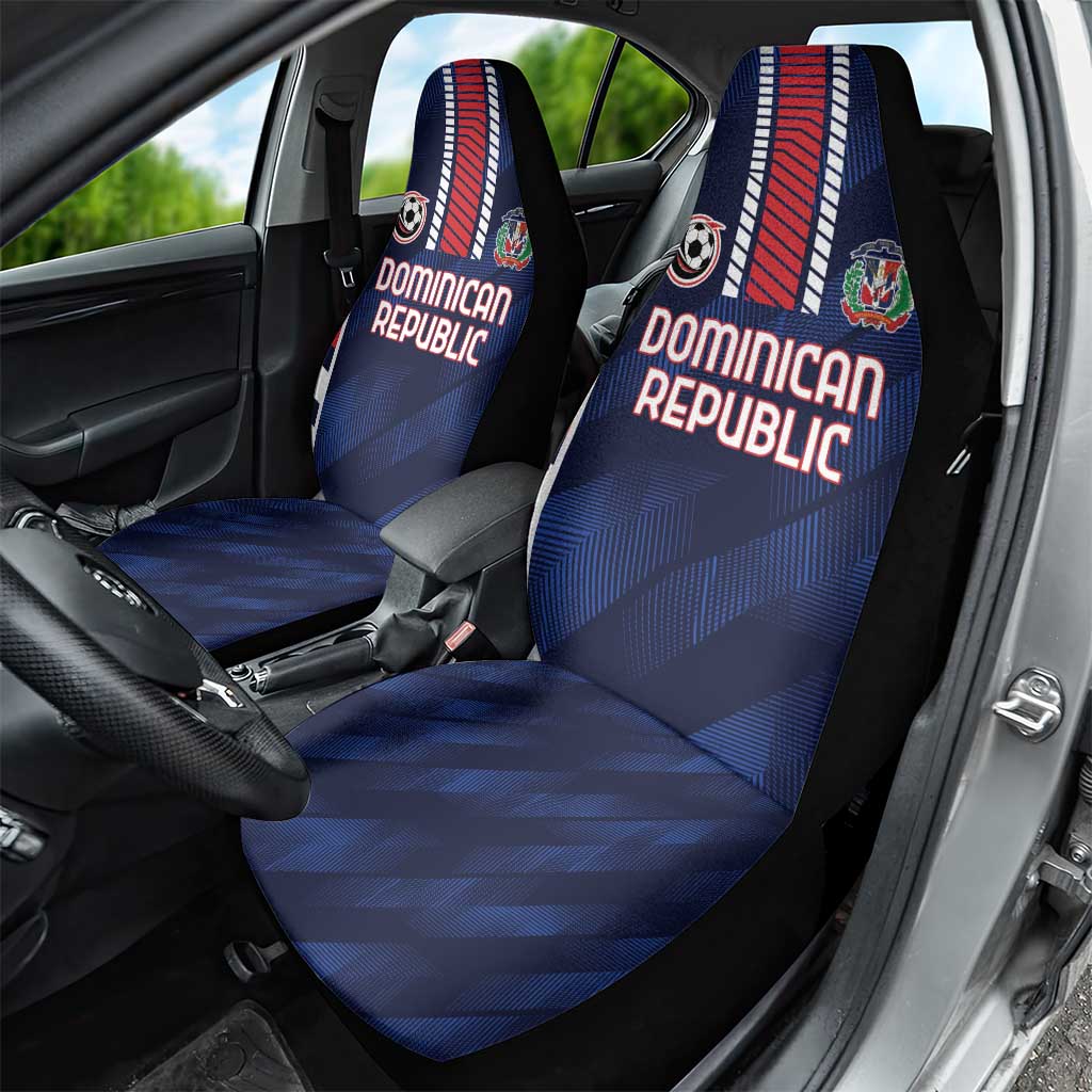 Football Dominican Republic Car Seat Cover Go Los Quisqueyanos - Wonder Print Shop