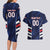 Custom Football Dominican Republic Couples Matching Long Sleeve Bodycon Dress and Hawaiian Shirt Go Los Quisqueyanos - Wonder Print Shop