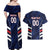 Custom Football Dominican Republic Couples Matching Off Shoulder Maxi Dress and Hawaiian Shirt Go Los Quisqueyanos - Wonder Print Shop