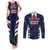 Custom Football Dominican Republic Couples Matching Tank Maxi Dress and Long Sleeve Button Shirt Go Los Quisqueyanos - Wonder Print Shop