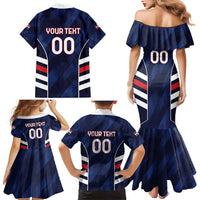 Custom Football Dominican Republic Family Matching Mermaid Dress and Hawaiian Shirt Go Los Quisqueyanos - Wonder Print Shop