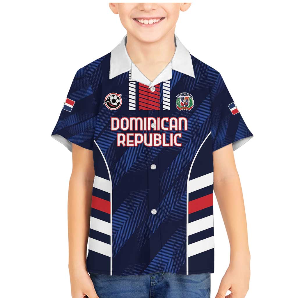 Custom Football Dominican Republic Family Matching Mermaid Dress and Hawaiian Shirt Go Los Quisqueyanos - Wonder Print Shop