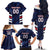 Custom Football Dominican Republic Family Matching Off The Shoulder Long Sleeve Dress and Hawaiian Shirt Go Los Quisqueyanos - Wonder Print Shop