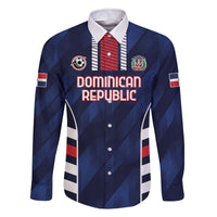 Custom Football Dominican Republic Family Matching Off The Shoulder Long Sleeve Dress and Hawaiian Shirt Go Los Quisqueyanos - Wonder Print Shop