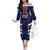 Custom Football Dominican Republic Family Matching Off The Shoulder Long Sleeve Dress and Hawaiian Shirt Go Los Quisqueyanos - Wonder Print Shop