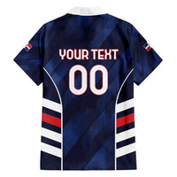 Custom Football Dominican Republic Family Matching Puletasi and Hawaiian Shirt Go Los Quisqueyanos - Wonder Print Shop