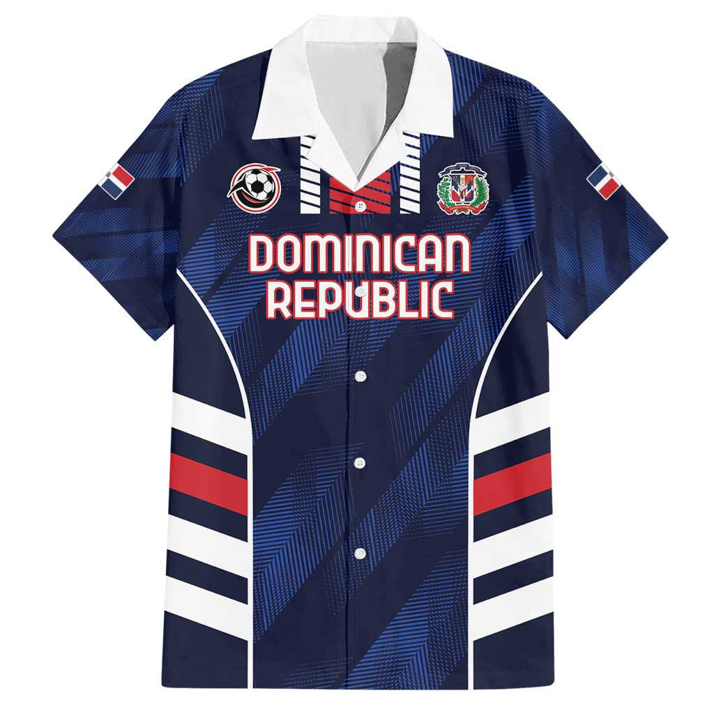 Custom Football Dominican Republic Family Matching Short Sleeve Bodycon Dress and Hawaiian Shirt Go Los Quisqueyanos - Wonder Print Shop