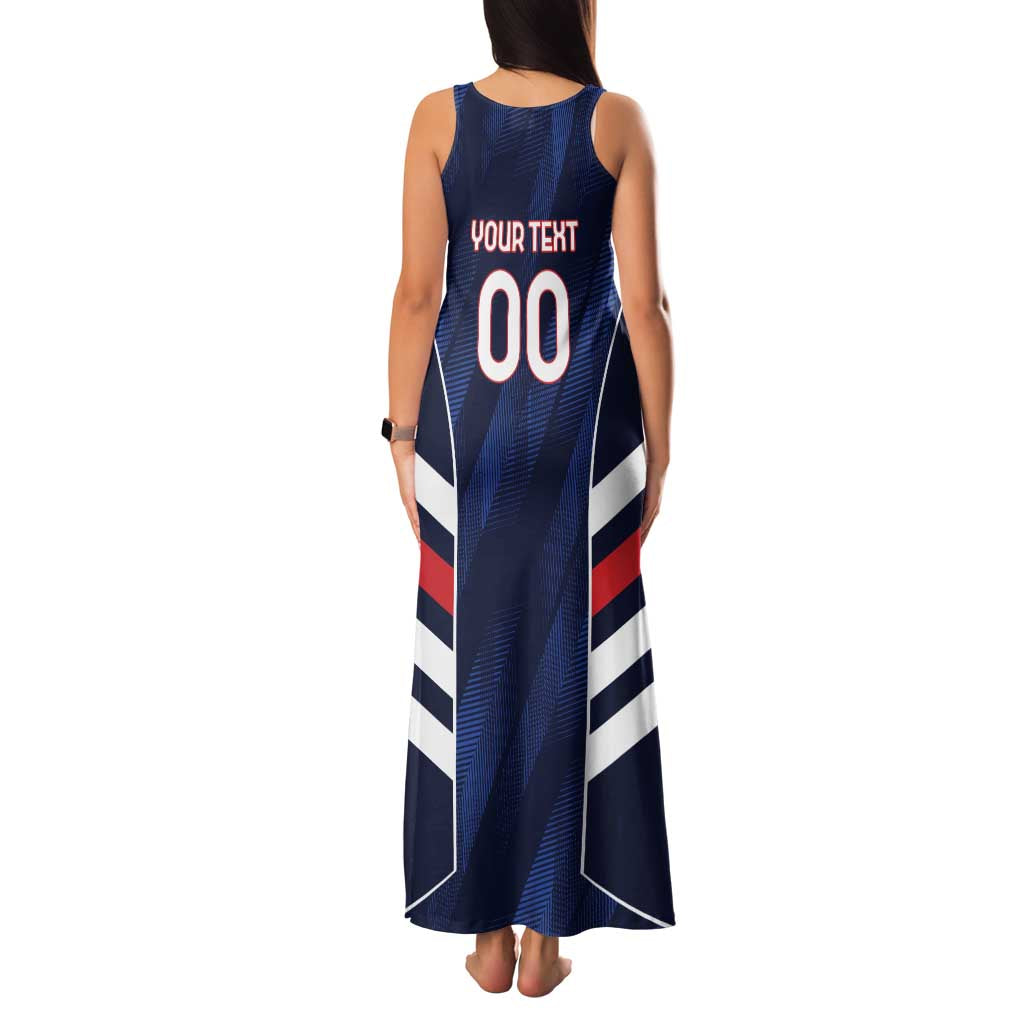 Custom Football Dominican Republic Family Matching Tank Maxi Dress and Hawaiian Shirt Go Los Quisqueyanos - Wonder Print Shop