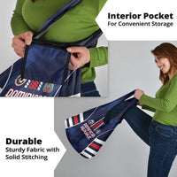 Football Dominican Republic Grocery Bag Go Los Quisqueyanos - Wonder Print Shop