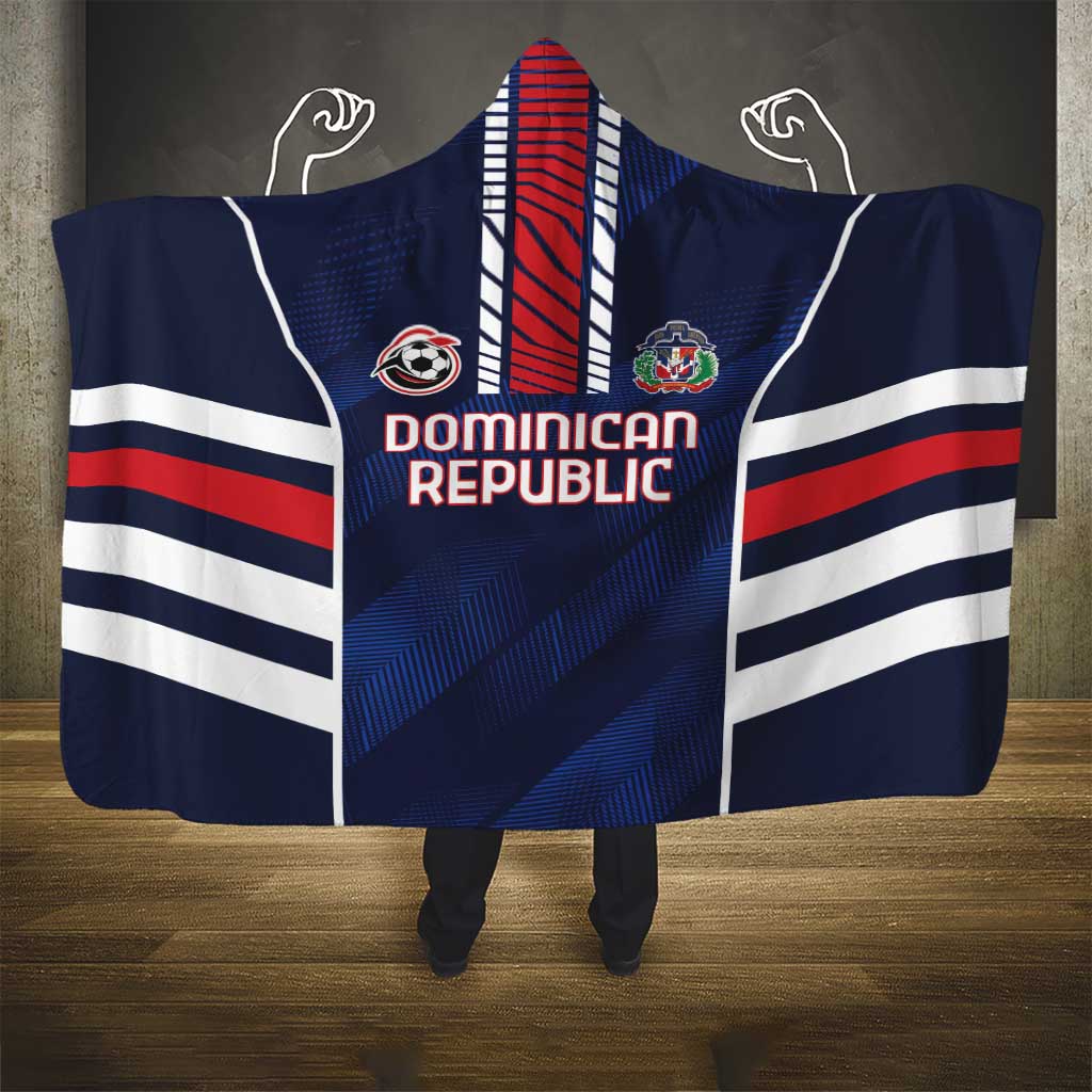 Football Dominican Republic Hooded Blanket Go Los Quisqueyanos - Wonder Print Shop