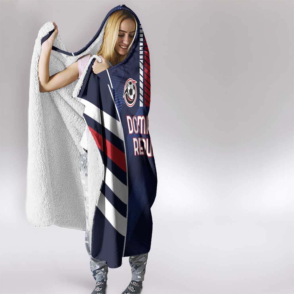Football Dominican Republic Hooded Blanket Go Los Quisqueyanos - Wonder Print Shop