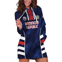 Custom Football Dominican Republic Hoodie Dress Go Los Quisqueyanos - Wonder Print Shop